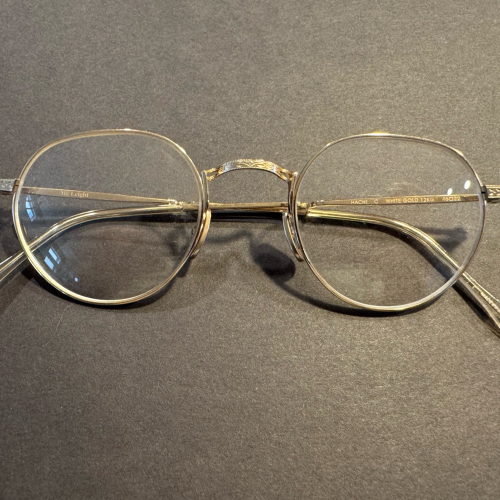 NEW! Mr. Leight HACHI II C 12K White Gold-Marbled Rye Glasses!